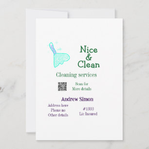 Groen blauw raster schoon mop toevoegen naam adres kaart