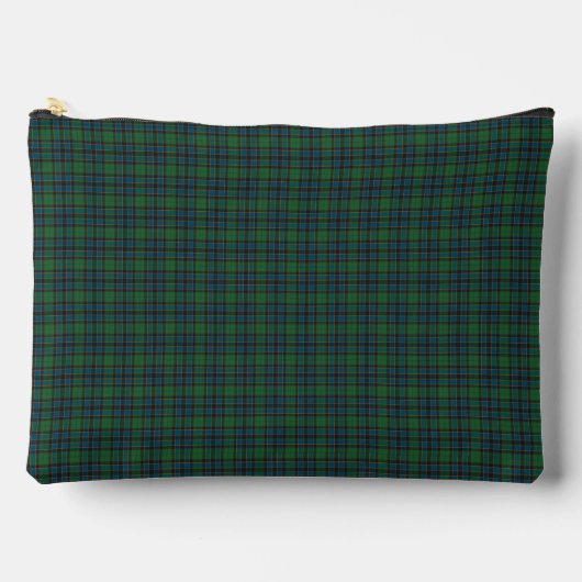 Groen Blauw Schotse Ruit Patroon Etui (Voorkant)