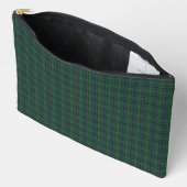 Groen Blauw Schotse Ruit Patroon Etui (Open)
