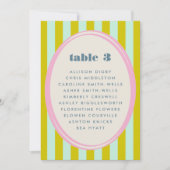 Groen Blauw Streep Vet Heldere Tafel Zitting Grafi (Voorkant)