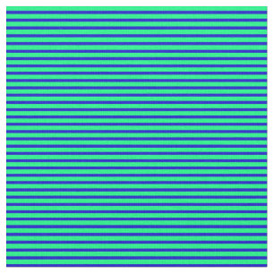 Groen & blauw Striped/Lined Pattern Stof