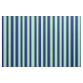 Groen & blauw Striped/Lined Pattern Stof (Fat Quarter)