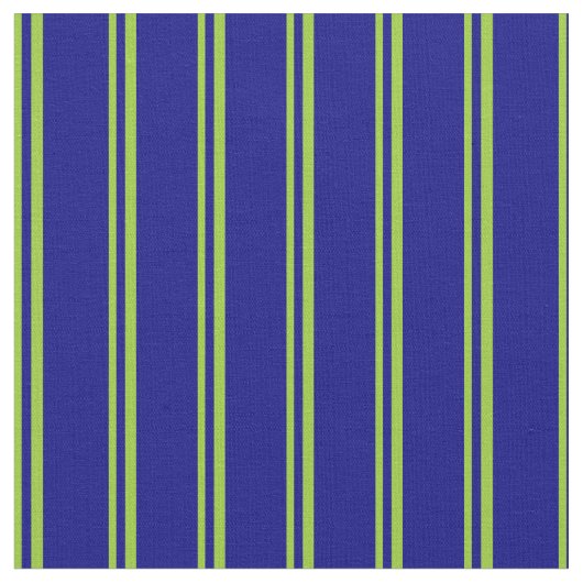 Groen & blauw Striped/Lined Pattern Stof (Close Up)