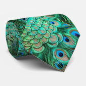 Groen blauw Stropdas van het Ventilatorpatroon van (Opgerold)