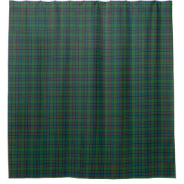 Groen Blauw Tartan Schotse Ruit Badkamer Gordijn