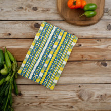 Groen Blauw Traditioneel Tribaal Patroon