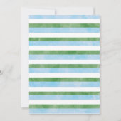 Groen Blauw Twins Een Prickly Pair 1e Verjaardag Kaart (Achterkant)