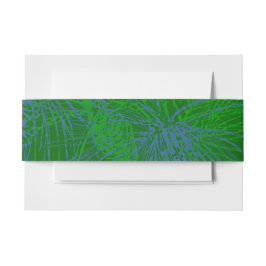Groen Blauw Vakantie Dennenpatroon Uitnodigingen Wikkel