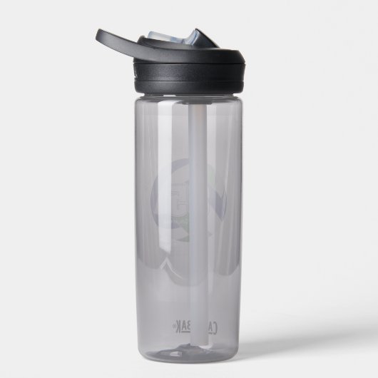 Groen Blauw Volleybalteam Kleuren Atleet Naam Waterfles (Rechts)