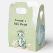 Groen Blauw Waterverf Dragon Boy Baby shower Bedankdoosjes (Geopend)