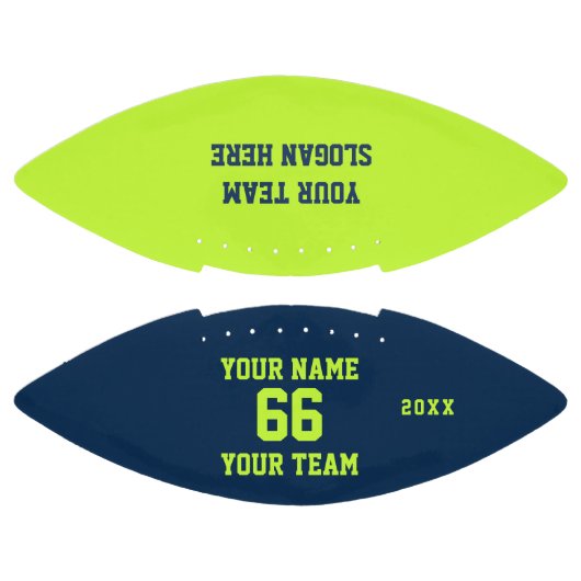 Groen blauw wit Football Naam, Nummer, Team (Panelen)