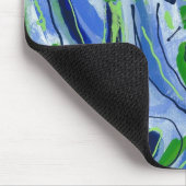 Groen blauw wit muismat (Hoek)