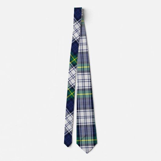 Groen Blauw Wit Plaid Kerst stropdas (Achterkant)