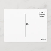 Groen blauw wit Stripe Patroon Bright Retro Briefkaart (Achterkant)