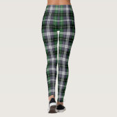 Groen blauw wit trilpatroon leggings (Achterkant)