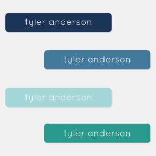 Groen blauw Zinny Waterbestendige etiketten van Ki Labels