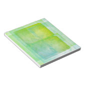 Groen blauw zure kleurstof notitieblok (Schuin)