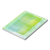 Groen blauw zure kleurstof notitieblok (Linkerzijde)