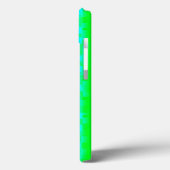 groen blauw zwart abstract regenboogpatroon Case-Mate iPhone case (Achterkant / Links)