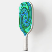 Groen blauw zwembad Abstract Psychedelic Aangepast Pickleball Paddle (Links)