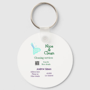 Groen blauwe raster schoon mop toevoegen naam adre sleutelhanger