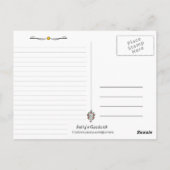 Groen-blauwe tegel briefkaart (Achterkant)