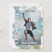 Groen Blauwgroen blauw grijs Afstuderen Aankondiging (Voorkant)