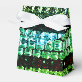 Groen blauwgroen blauw Rhinestonen -  juwelen Bedankdoosjes