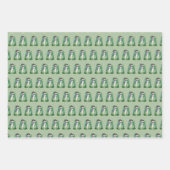 Groen Blauwgroen en Paars Inpakpapier Vel (Voorkant 3)