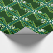 Groen Blauwgroen houden kalm en hebben Jouw tekst  Cadeaupapier (Hoek)