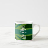 Groen Blauwgroen houden kalm en hebben Jouw tekst Espresso Kop (Rechts)