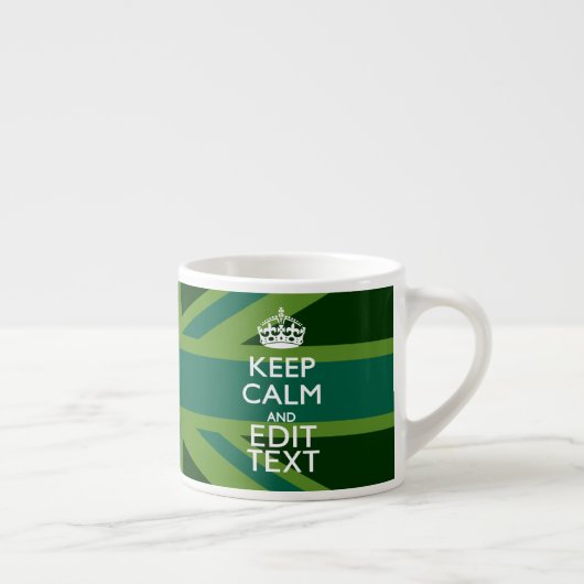 Groen Blauwgroen houden kalm en hebben Jouw tekst Espresso Kop (Rechts)