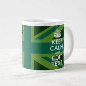 Groen Blauwgroen houden kalm en hebben Jouw tekst  Grote Koffiekop (Voorkant rechts)