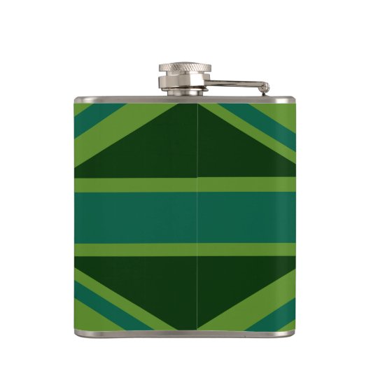 Groen Blauwgroen houden kalm en hebben Jouw tekst Heupfles (Achterkant)