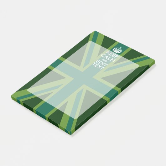 Groen Blauwgroen houden kalm en hebben Jouw tekst Post-it® Notes (Schuin)