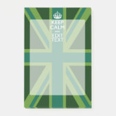 Groen Blauwgroen houden kalm en hebben Jouw tekst Post-it® Notes (Voorkant)