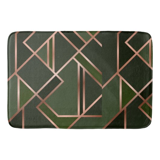 Groen, blauwgroen, limoen, goud, goud, goud, goud, badmat (Voorkant)