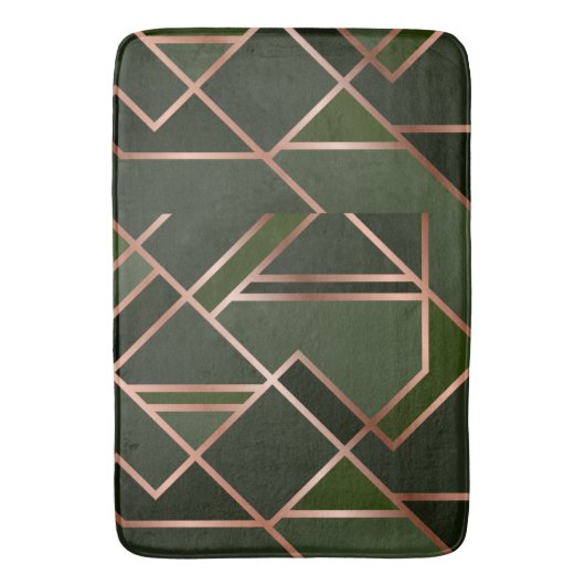 Groen, blauwgroen, limoen, goud, goud, goud, goud, badmat (Voorkant Verticaal)