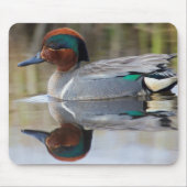 Groen Blauwgroen Muismat (Voorkant)