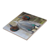 Groen Blauwgroen Tegeltje (Zijkant)