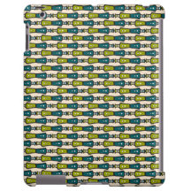 Groen Blauwgroen Zwart Cream Tribal Hoesje-Mate iP