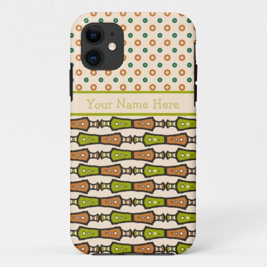 Groen Blauwgroen Zwart Cream Tribal iPhone 5/5s Ho Case-Mate iPhone Case (Achterkant)