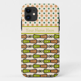 Groen Blauwgroen Zwart Cream Tribal iPhone 5 Xtrem 11 Hoesje