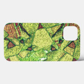 Groen bleek geel geverfd vulkanisch steenvormig on Case-Mate iPhone case (Achterkant (horizontaal))