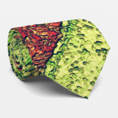 Groen bleek geel geverfd vulkanisch steenvormig on stropdas (Opgerold)