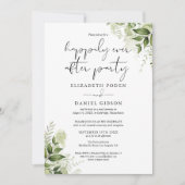 Groen blij voor altijd Weegs Bruiloftsfoto Kaart (Voorkant)