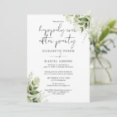 Groen blij voor altijd Weegs Bruiloftsfoto Kaart (Staand voorkant)