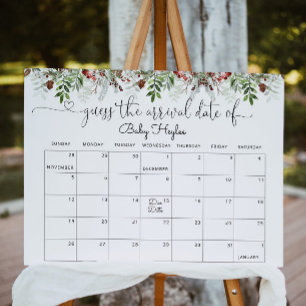 Groen blijf gok de datum kalender poster