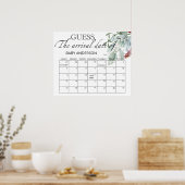 Groen blijf gok de uitgerekende datum kalender poster (Keuken)