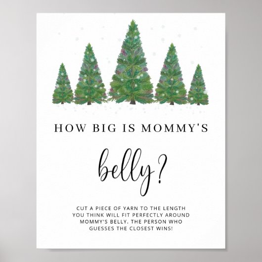 Groen blijf hoe groot is mama's buik spel poster (Voorkant)